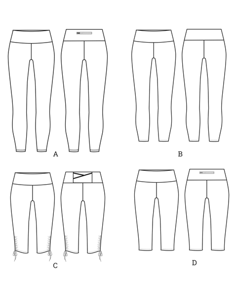 Aila Leggings – PDF Sewing Pattern