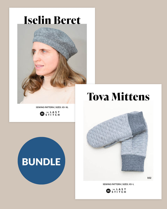 Iselin Beret + Tova Mittens – PDF Sewing Pattern Bundle