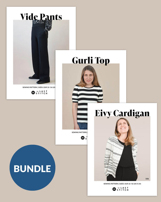Eivy Cardigan, Vide Pants, Gurli Top - PDF Sewing Pattern Bundle