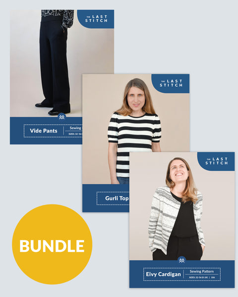 Eivy Cardigan, Vide Pants, Gurli Top - PDF Sewing Pattern Bundle