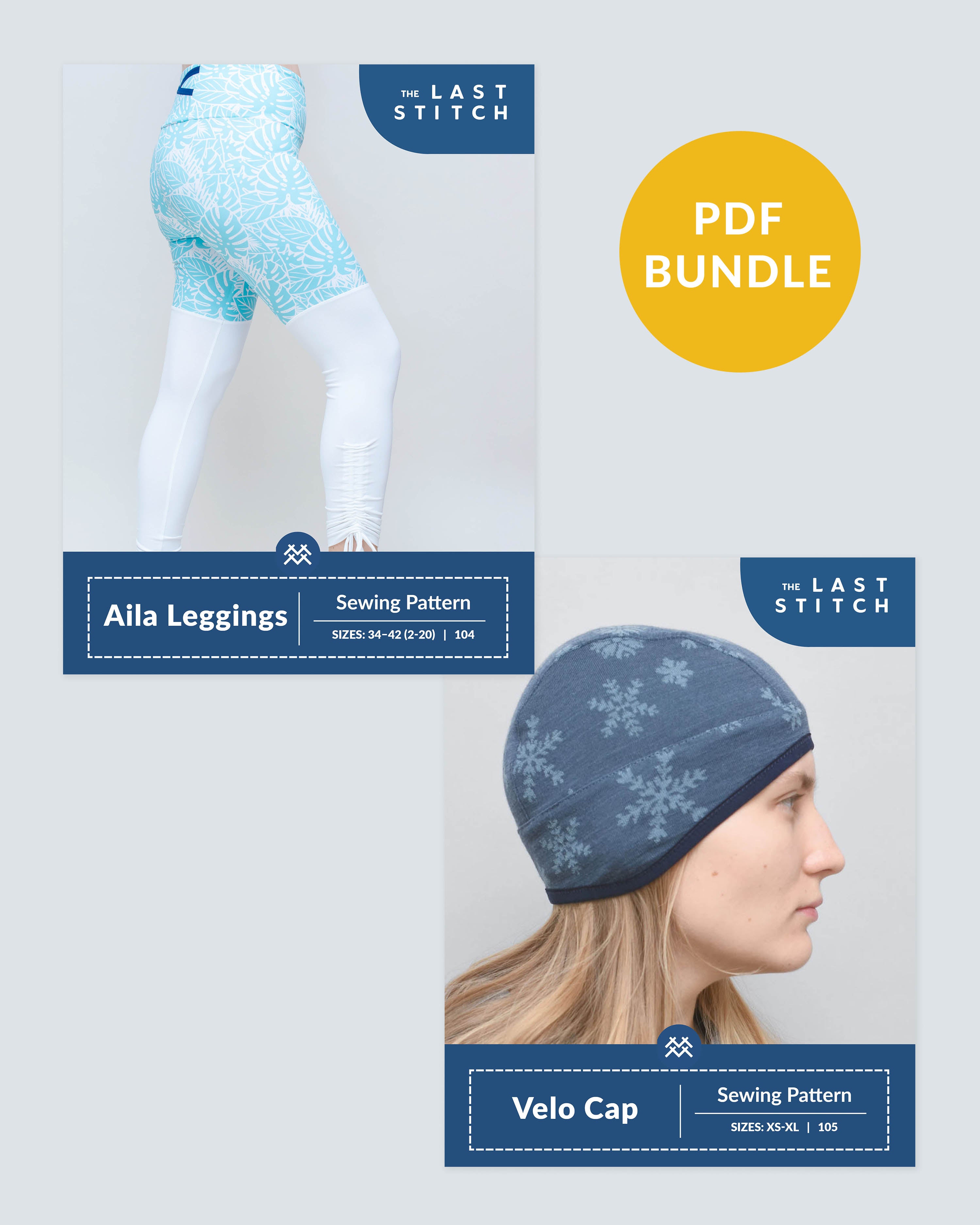 Aila Leggings + Velo Knit Cap – PDF Sewing Pattern Bundle