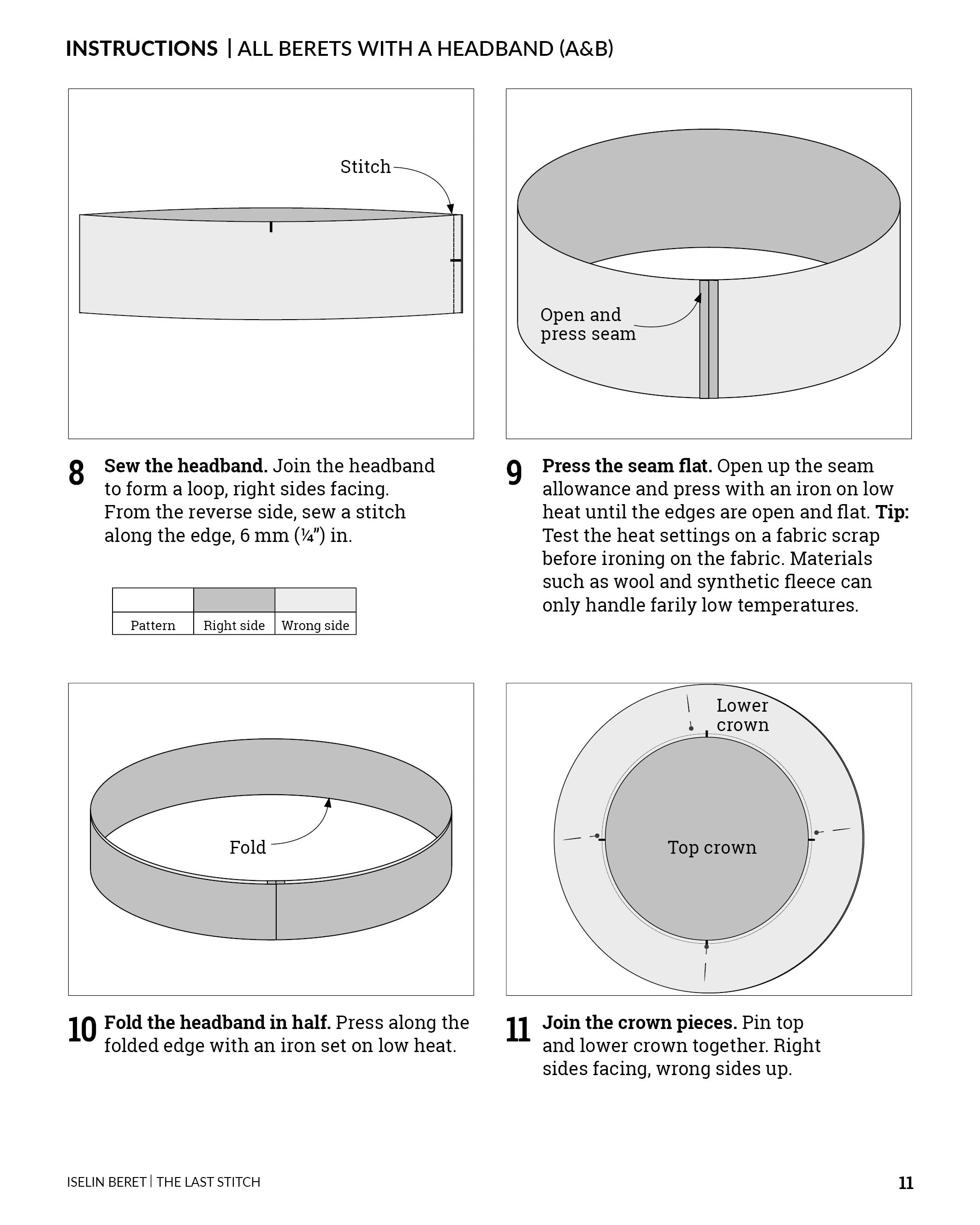 Iselin Beret – PDF Sewing Pattern