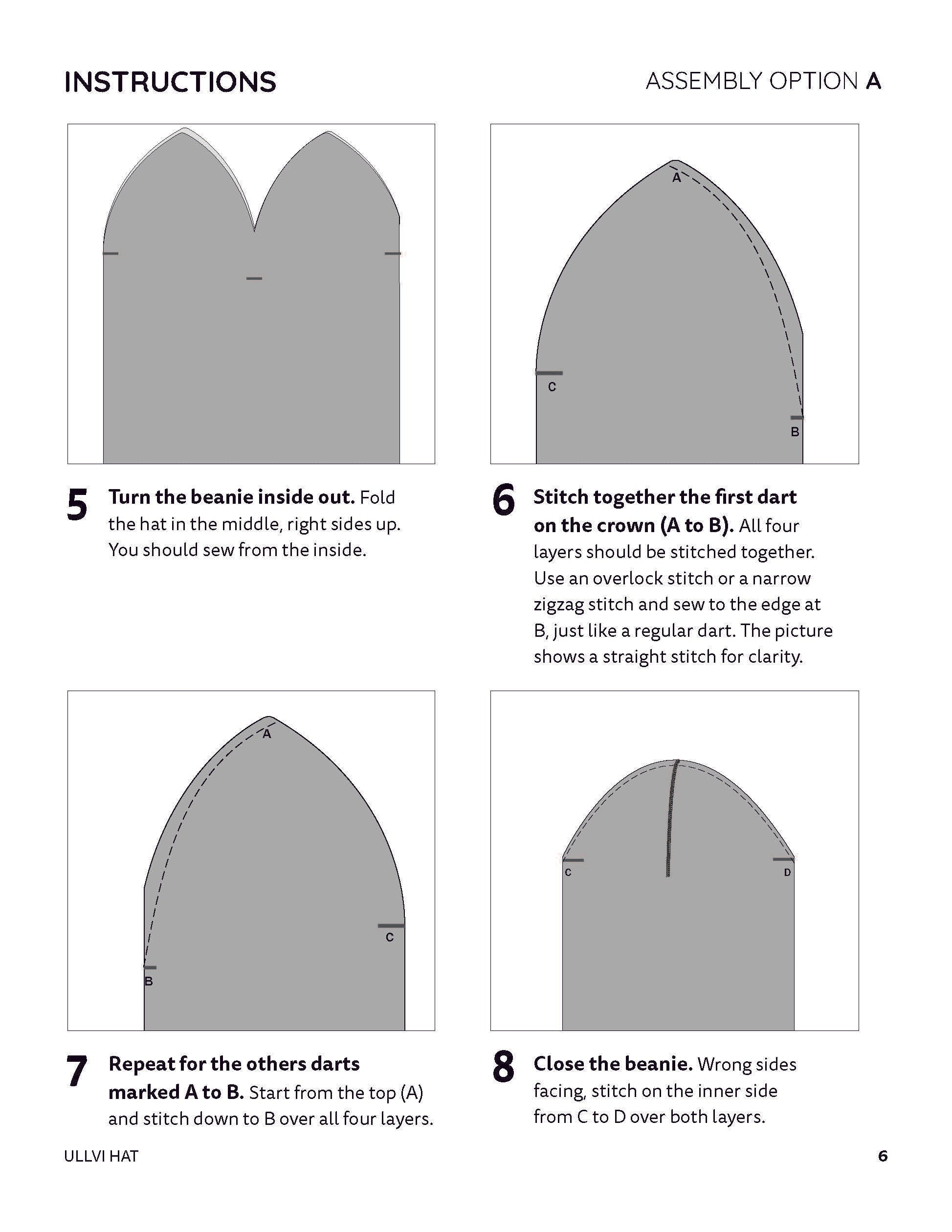 Ullvi Slouchy Hat- PDF Sewing Pattern