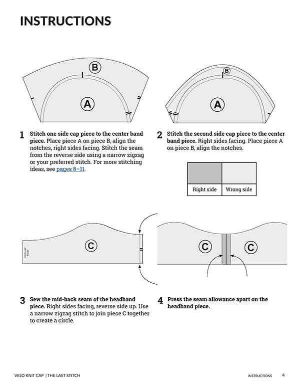 Velo Knit Run Bike Cap – PDF Sewing Pattern – The Last Stitch velo-knit-run-bike-cap-pdf-sewing-pattern-the-last-stitch