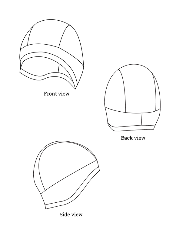 Velo Knit Run Bike Cap – PDF Sewing Pattern